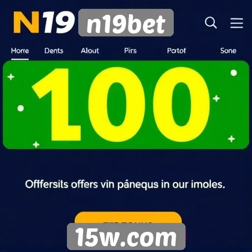Ofertas de bônus disponíveis no n19bet